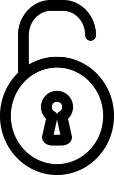 Open Lock Outline Svg File, Free Vectors File